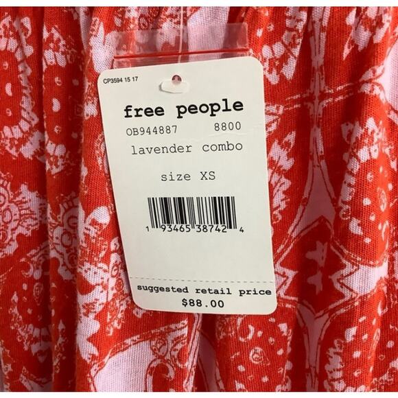 Free People Mimi Linen Blend Sleeveless Flowy Tank Top XS NWT - Picture 7 of 7